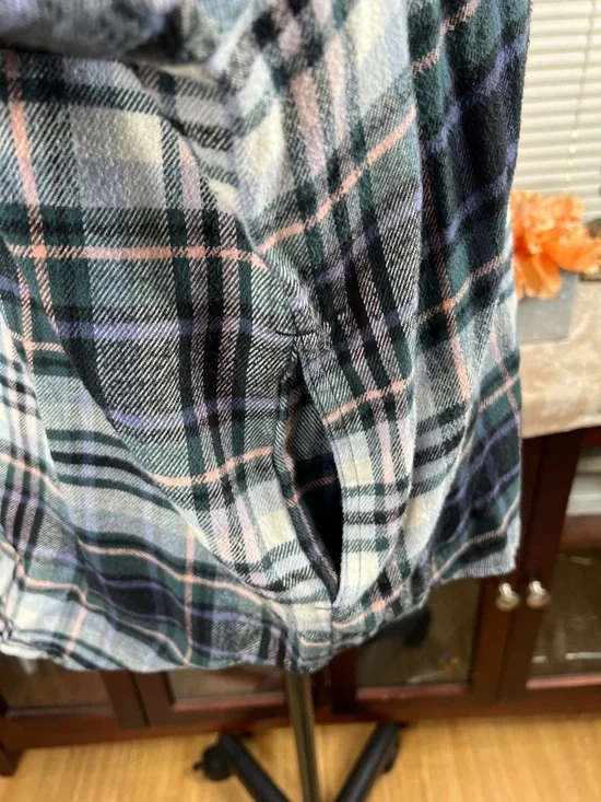 Madewell Flannel Sunday Shirt in Cronston Plaid Size XL - Picture 7 of 8